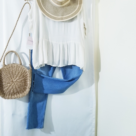 Crop Jean's, high waisted - Picture 2 of 9